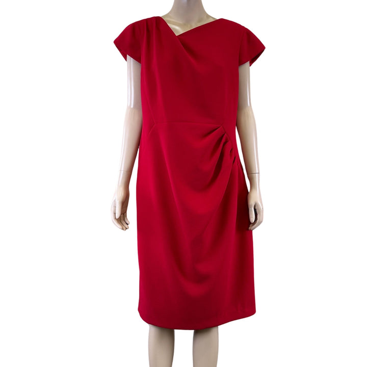 Anthea Crawford Red Midi Dress