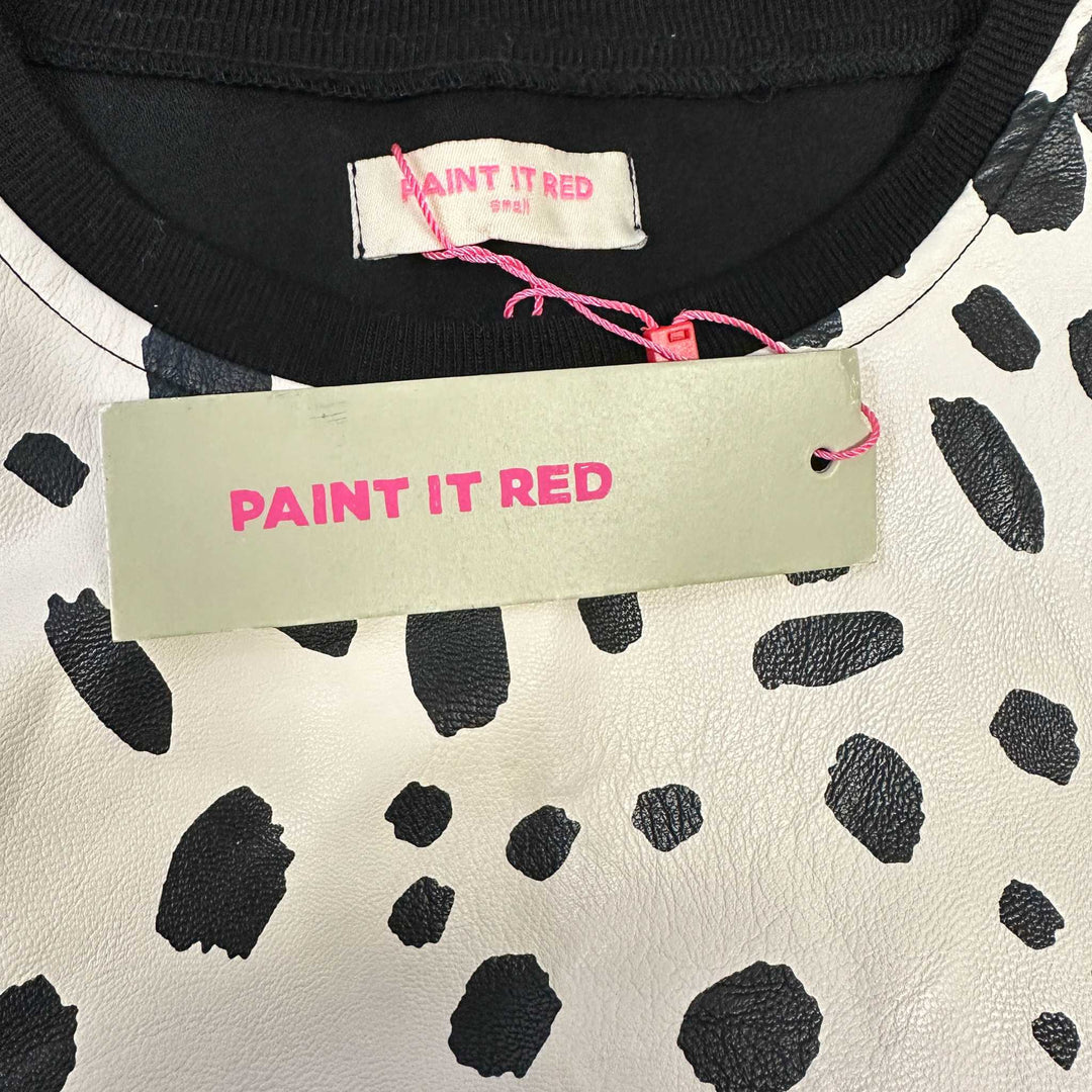 Paint it Red Dalmatian Print Crop Top