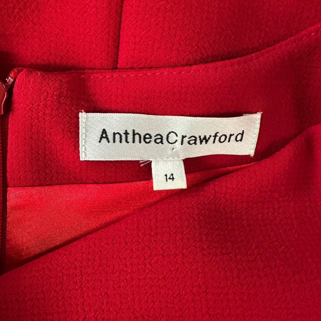 Anthea Crawford Red Midi Dress