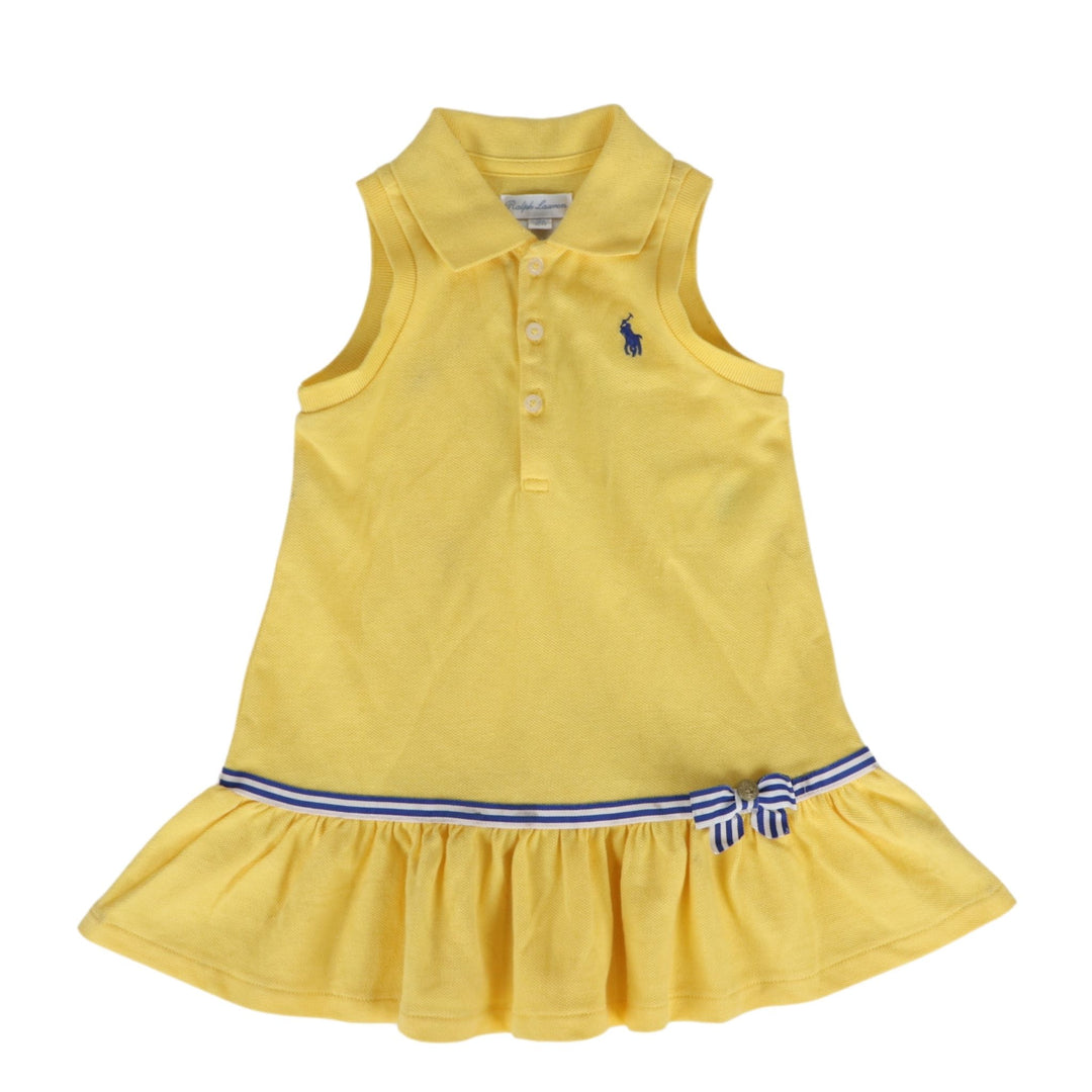 Ralph Lauren Kids Yellow Sleeveless Mini Dress