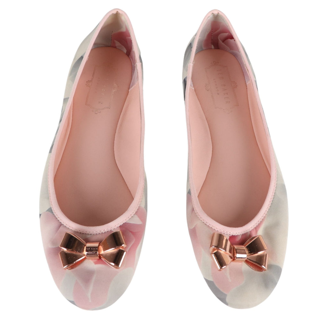 Ted Baker Pink Floral Flat Ballet Pump Shoes
