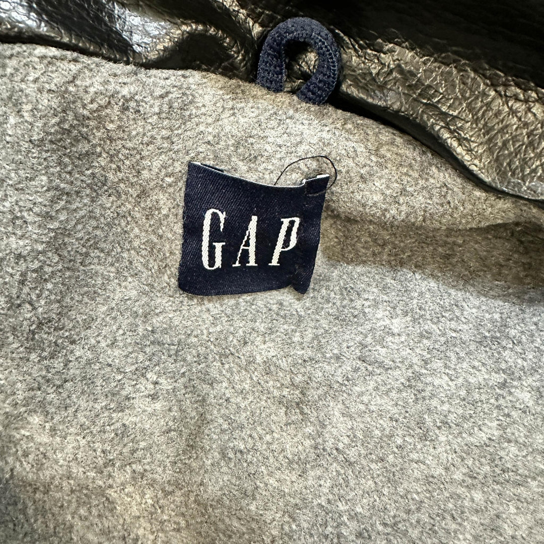 Gap Black Leather Winter Jacket