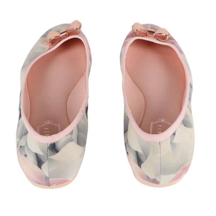 Ted Baker Pink Floral Flat Ballet Pump Shoes