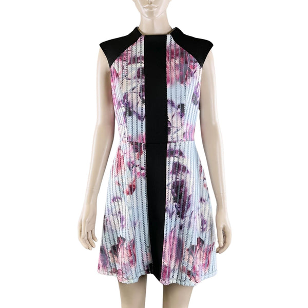 Bettina Liano Black and Floral Dress