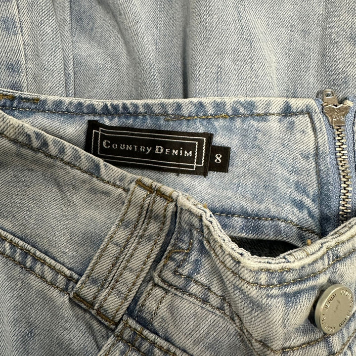 Country Denim Light Blue Maxi Skirt