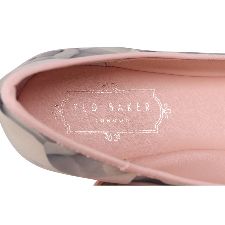 Ted Baker Pink Floral Flat Ballet Pump Shoes