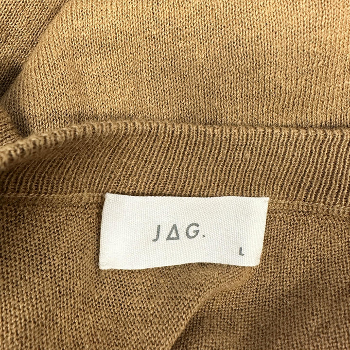 Jag Brown Isle V Back Knit