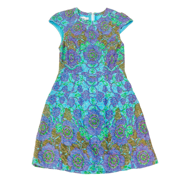 Shakuhachi Blue Lace Dress - Size UK 6