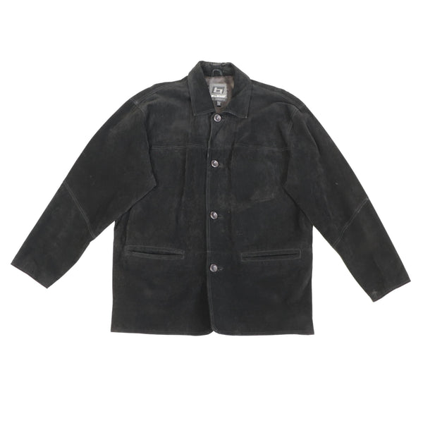 Vintage Blend Black Suede Leather Jacket