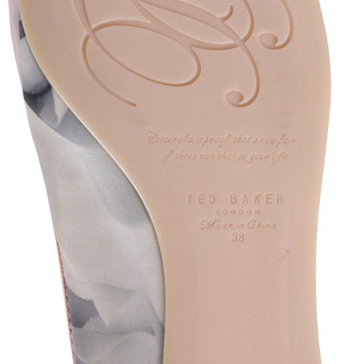 Ted Baker Pink Floral Flat Ballet Pump Shoes