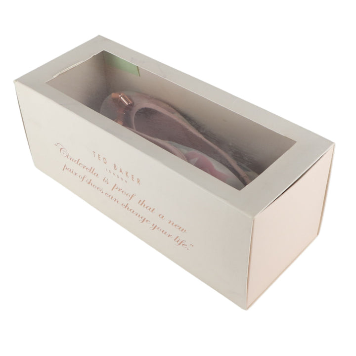 Ted Baker Pink Floral Flat Ballet Pump Shoes