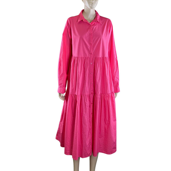 Alessandra Pink Long Sleeve Dress