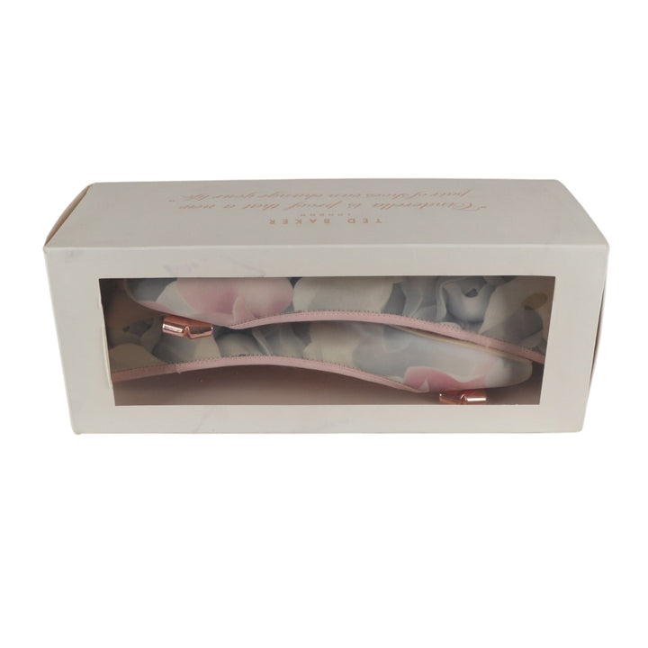 Ted Baker Pink Floral Flat Ballet Pump Shoes