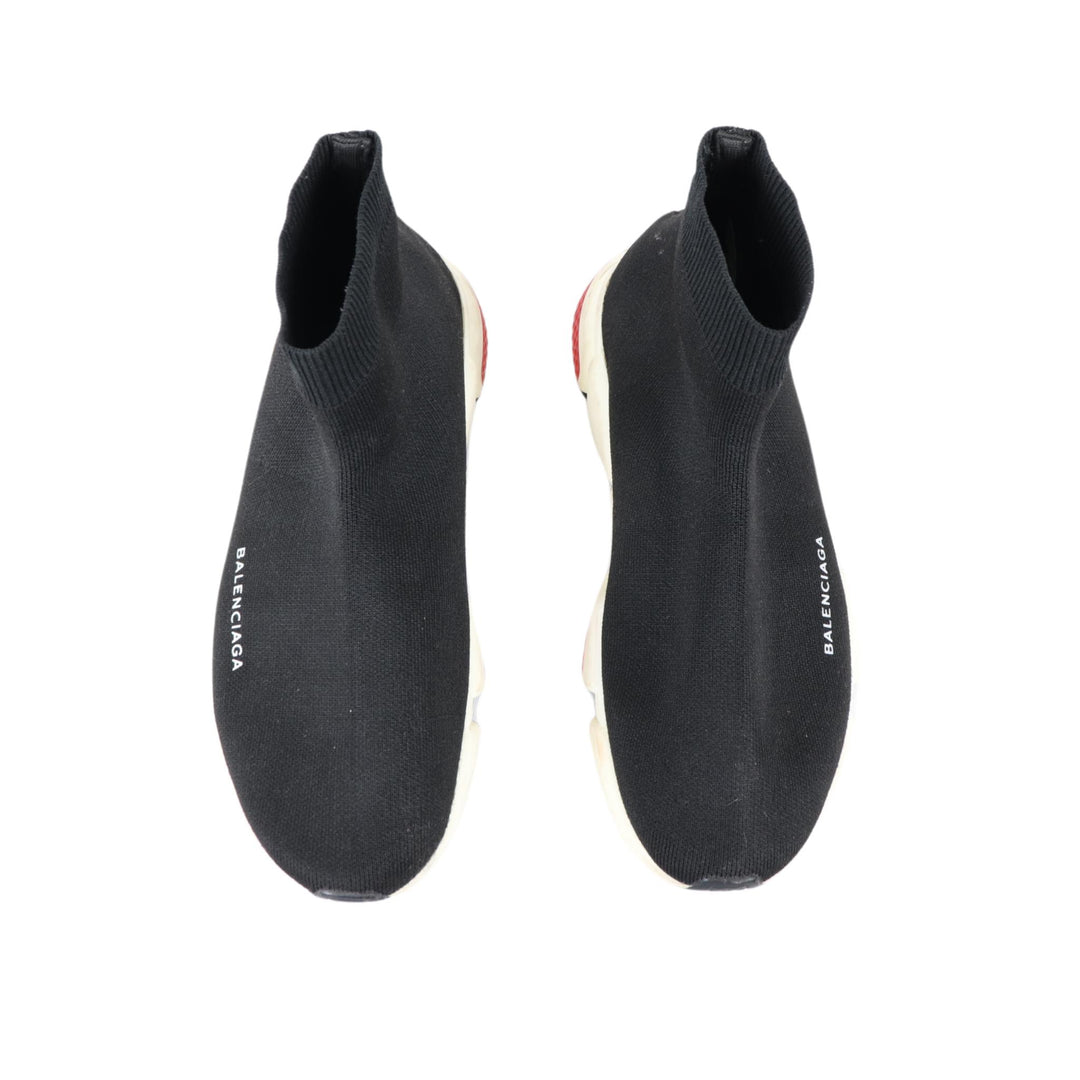 Balenciaga Black/Red Speed Trainer