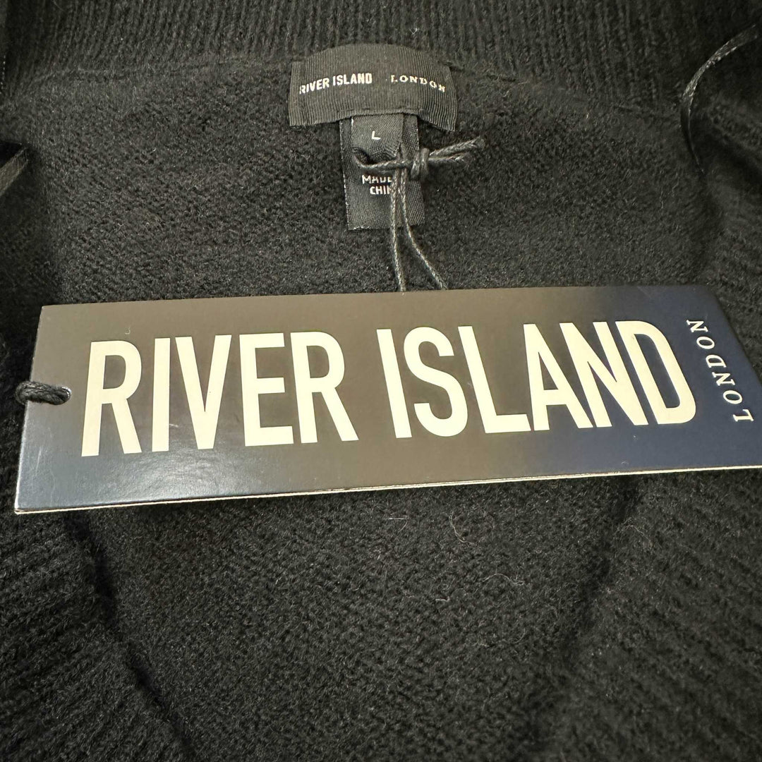 River Island Black Knit Dress