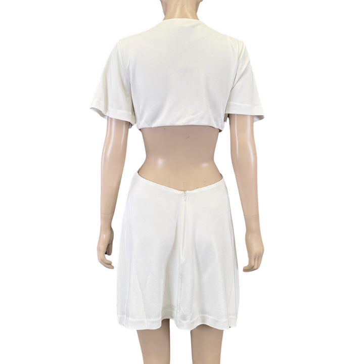 Third Form White Gathered Tee Dress