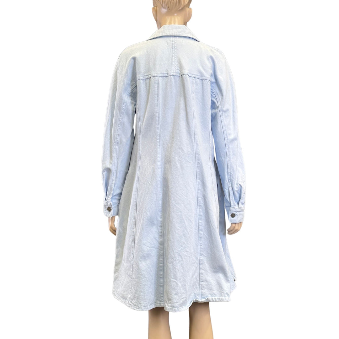 Country Road Pastel Blue Denim Shirt Dress