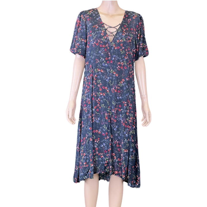 Kachel Navy Floral Dress