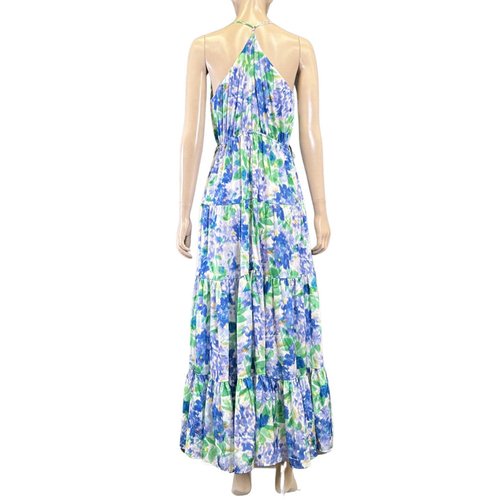 Sheike Green/Blue Floral Maxi Dress