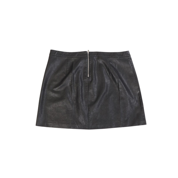 Dorothy Perkins Black Leather Skirt