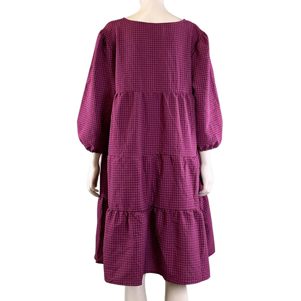 Rockman's Purple Checkered Dress