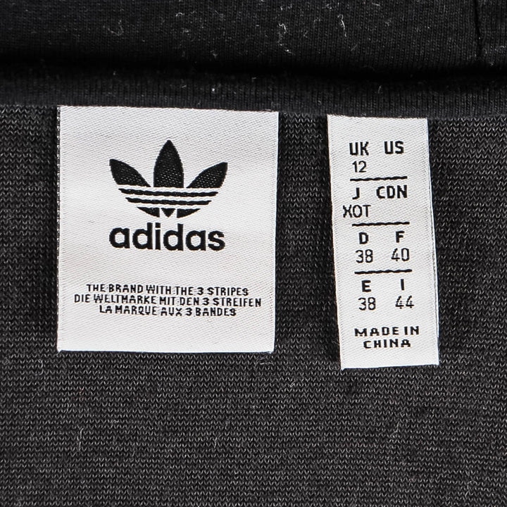 Adidas Black Velvet Crop Hoodie