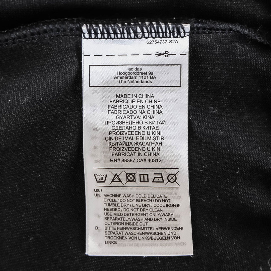 Adidas Black Velvet Crop Hoodie