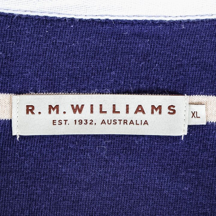 R.M. Willians Navy/White Stripe Polo Shirt