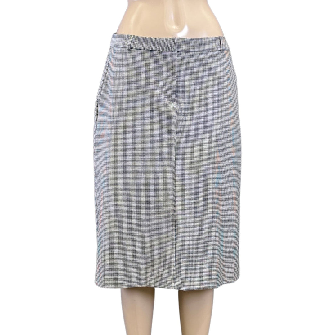 Marcs Black/White Houndstooth Midi Skirt