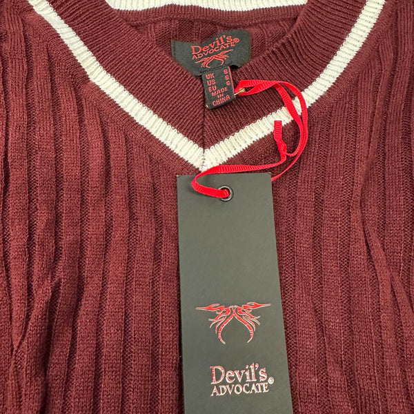 Devil's Advocate Red Knit Vest