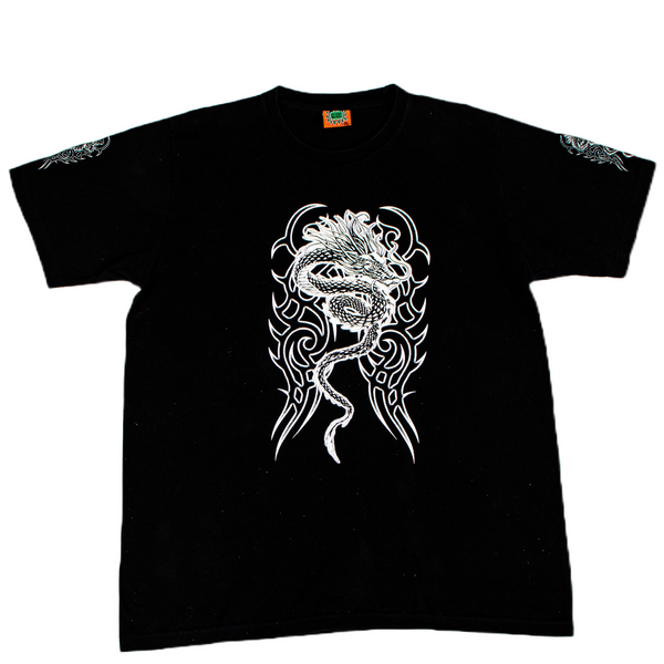 One The Beach Black Dragon T-shirts  - Size XL