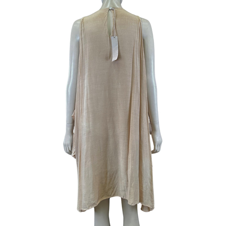 Zeta Otto Cream Ruching Dress