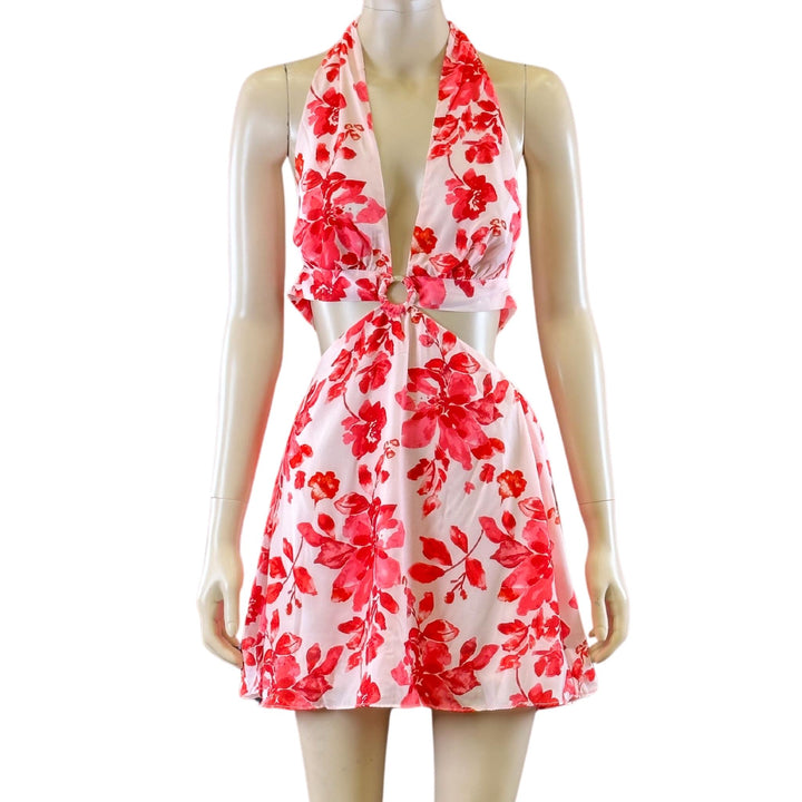 All About May Pink Floral Mini Dress