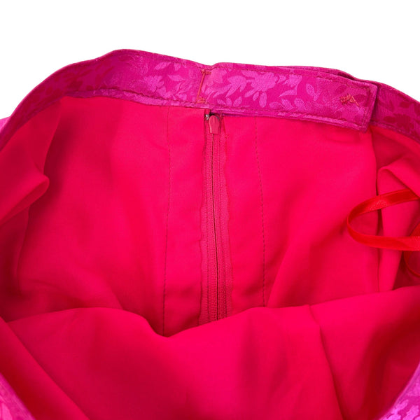 Handmade Pink Midi Skirt - Size 8