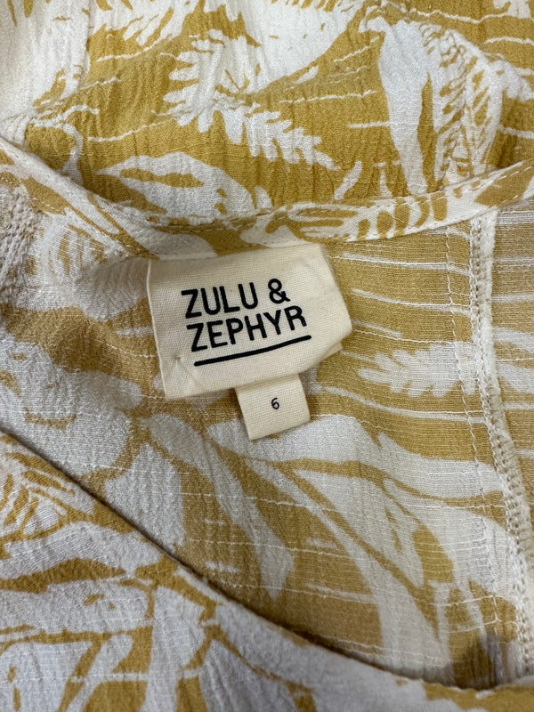 Zulu & Zephyr Yellow Button Up - Size 6