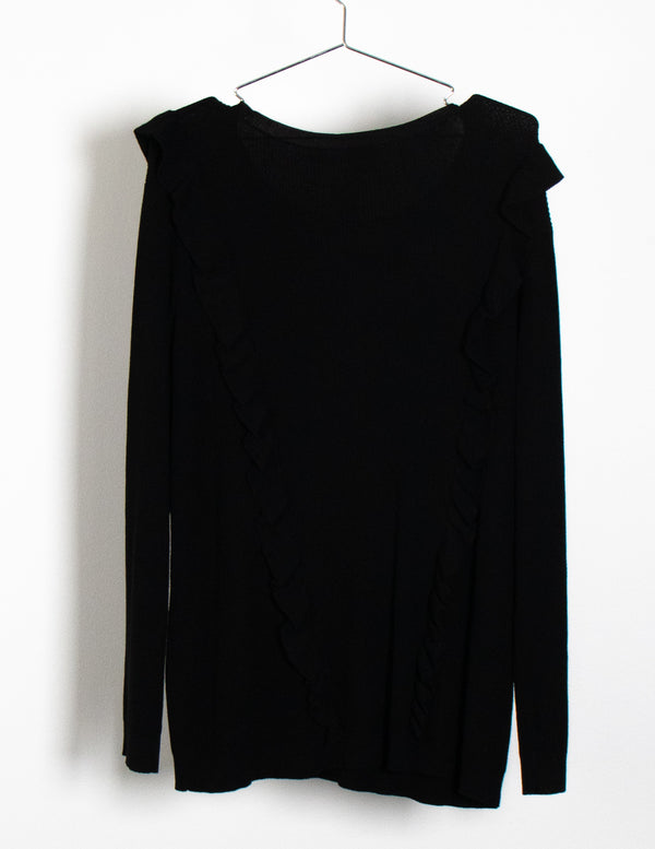 City Chic Black Knitted Jumper - Size 18