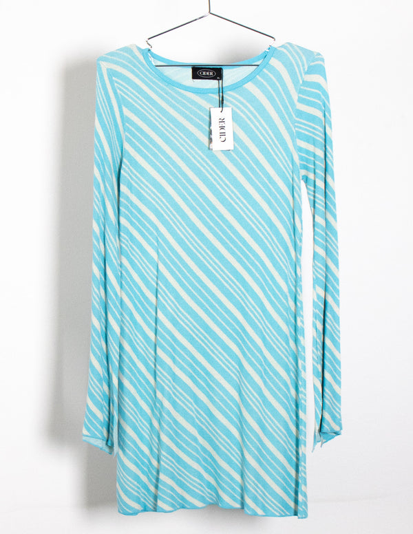 Cider Sky Blue/White Stripe Dress - Size XL