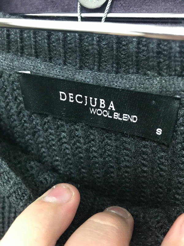 Decjuba Wood Blend Grey Knitwear - Size S