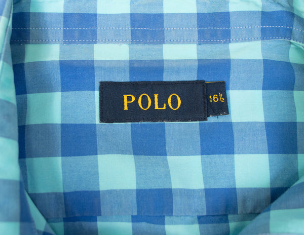 Polo Checkered Light/Dark Blue Shirt