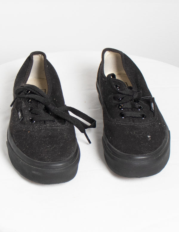 Vans Authentic Black Canvas Skate Shoes | Zumiez