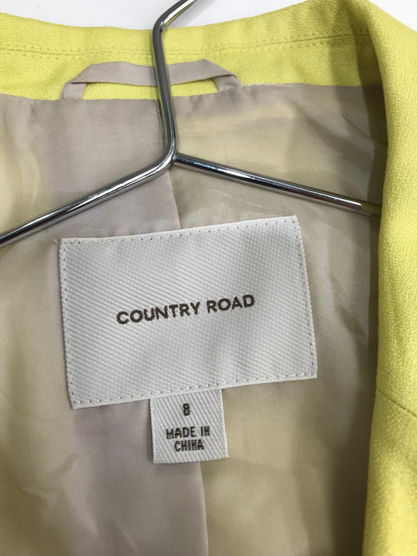 Country Road Yellow Blouse - Size 8