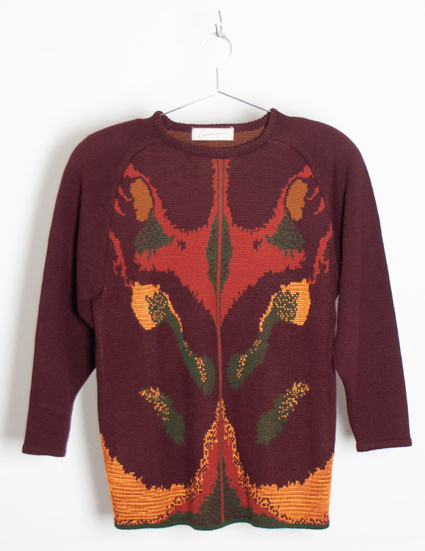 LAMMO Red Knit Sweater - Size M