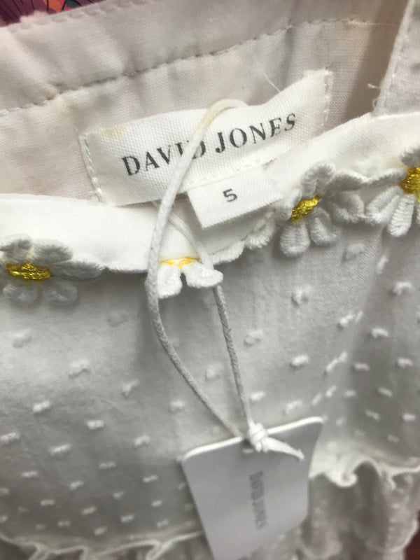 David Jones White Kids Dress - Size 5
