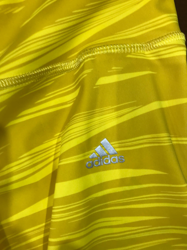 Adidas Yellow Exercise Leggings - Size S