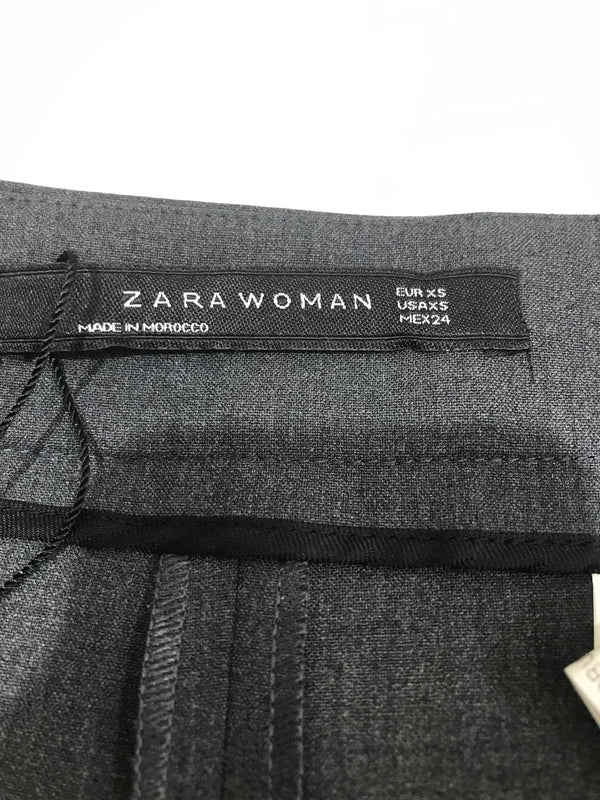 Zara Woman Slate Grey Midi Skirt - Size XS