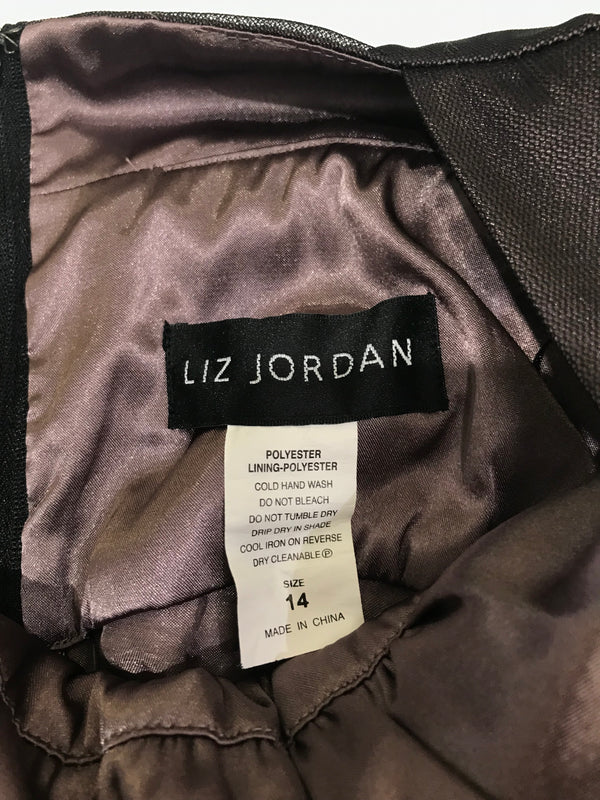 Liz Jordan Black Lace Dress - Size 14
