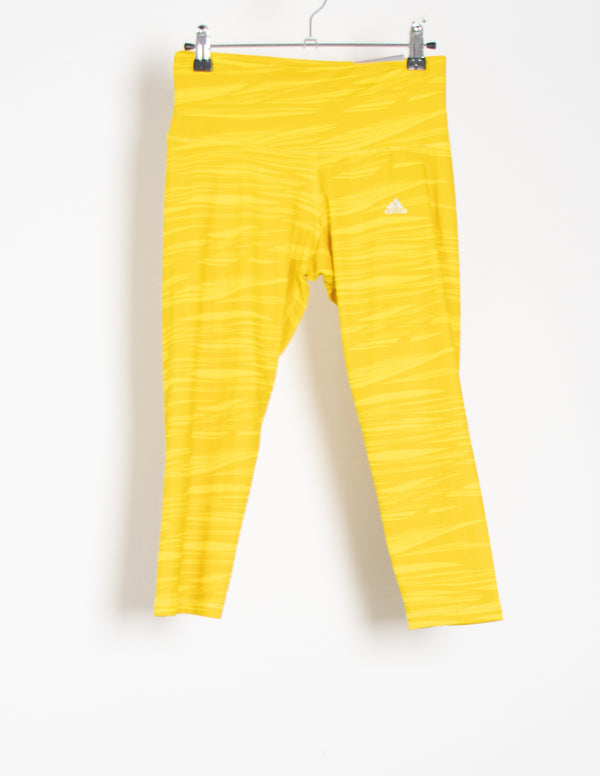 Adidas Yellow Exercise Leggings - Size S