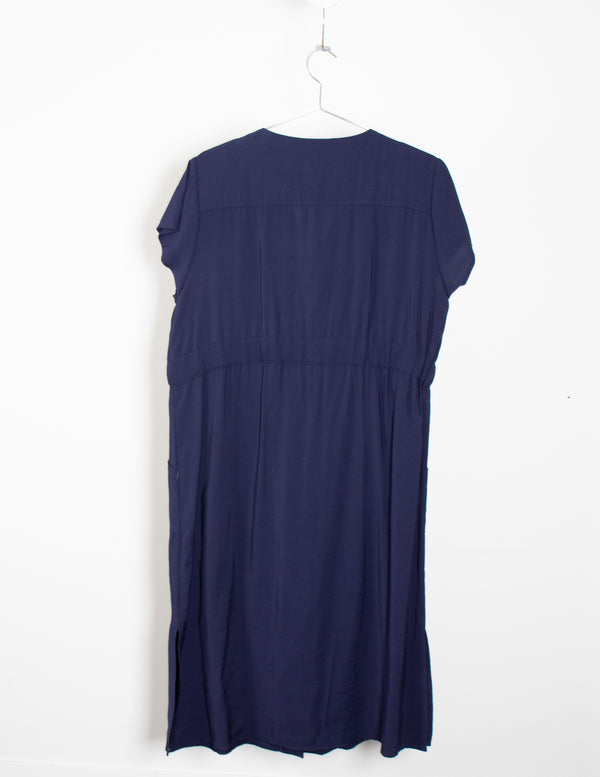 W.lane Blue Button Pocket Dress - Size 16