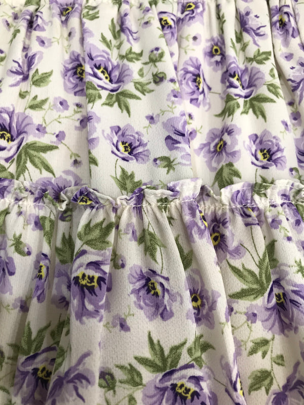 Moolas Purple/Green Floral Patterns - Size 8