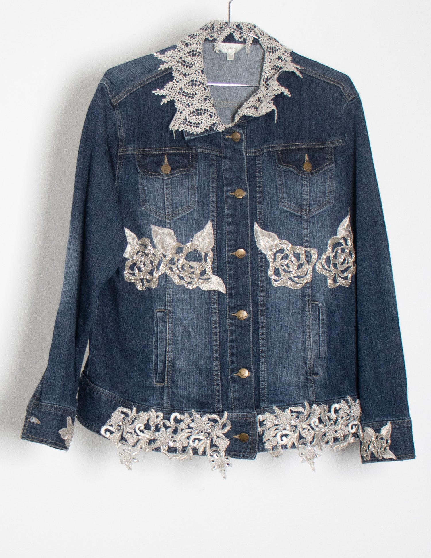 Embroidered denim sales jacket australia